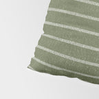 Classic Stripe (Moss Green) Pillow Sham Gallery Image 4