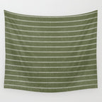 Classic Stripe (Moss Green) Wall Tapestry Gallery Image 4