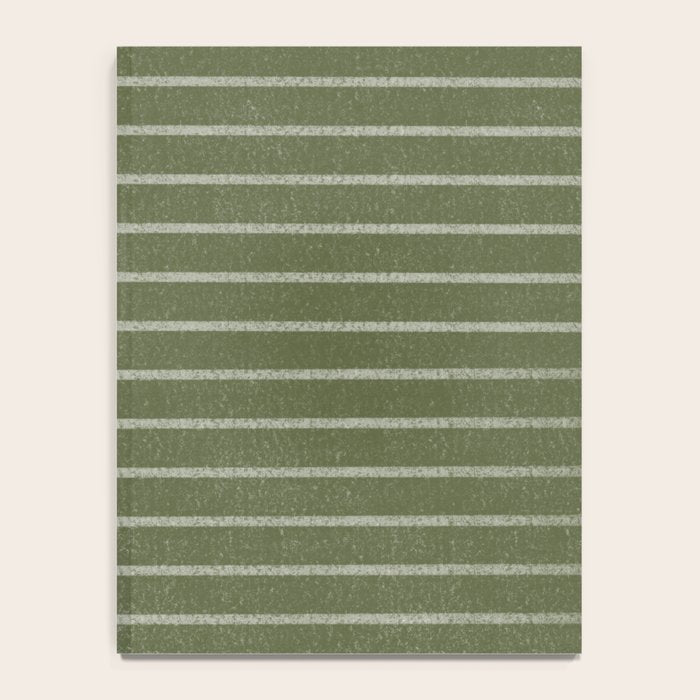 Classic Stripe (Moss Green) Notebook Gallery Image 4