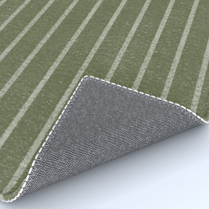 Classic Stripe (Moss Green) Rug Gallery Image 4