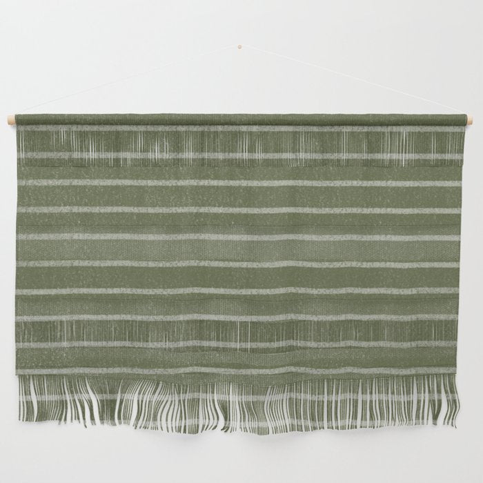 Classic Stripe (Moss Green) Wall Hanging Gallery Image 1