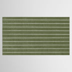 Classic Stripe (Moss Green) Tablecloth Gallery Image 2