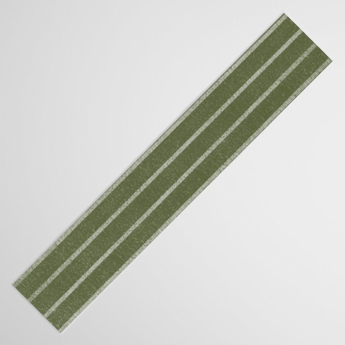 Classic Stripe (Moss Green) Table Runner Gallery Image 3