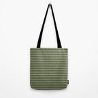 Classic Stripe (Moss Green) Tote Bag Gallery Image 2