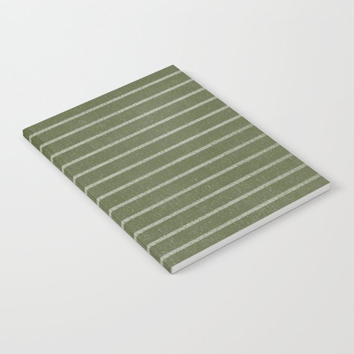 Classic Stripe (Moss Green) Notebook Gallery Image 2