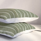 Classic Stripe (Moss Green) Pillow Sham Gallery Image 3