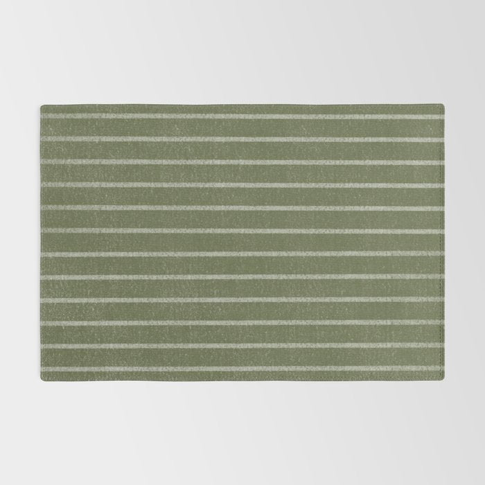 Classic Stripe (Moss Green) Rug Gallery Image 2