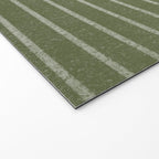 Classic Stripe (Moss Green) Welcome Mat Gallery Image 2