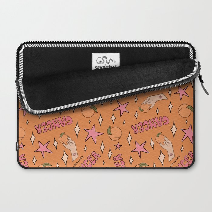 Cancer Peach Print Laptop Sleeve Gallery Image 2