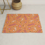 Cancer Peach Print Rug Gallery Image 1