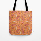 Cancer Peach Print Tote Bag Gallery Image 1