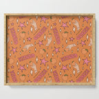 Cancer Peach Print Serving Tray Gallery Image 1