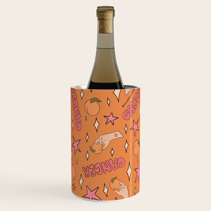 Cancer Peach Print Wine Chiller Gallery Image 3