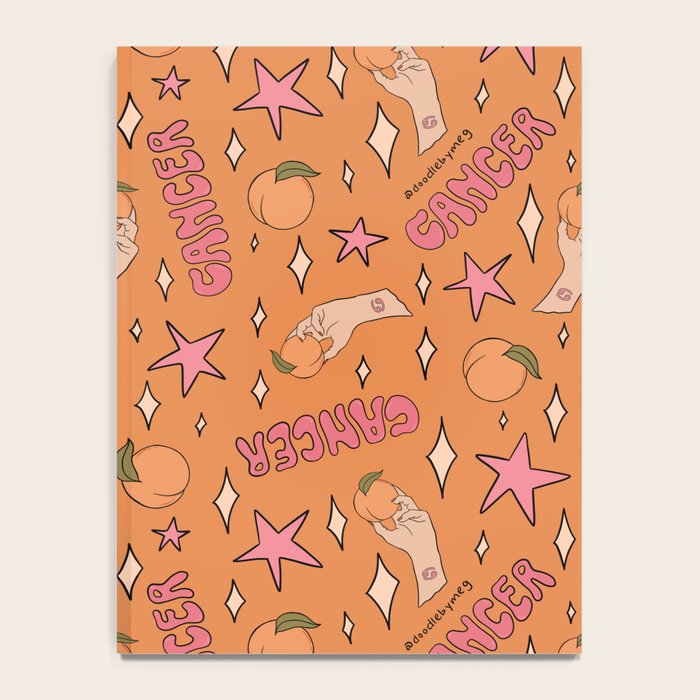 Cancer Peach Print Notebook Gallery Image 4
