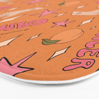 Cancer Peach Print Bath Mat Gallery Image 3