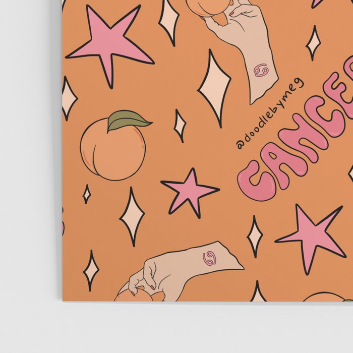 Cancer Peach Print Poster Gallery Image 3