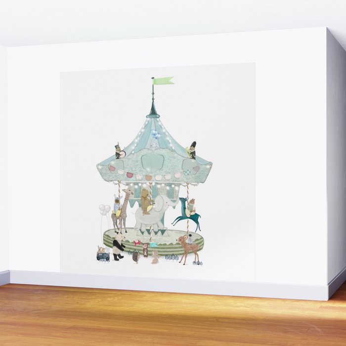 little carousel Wall Mural Gallery Image 2