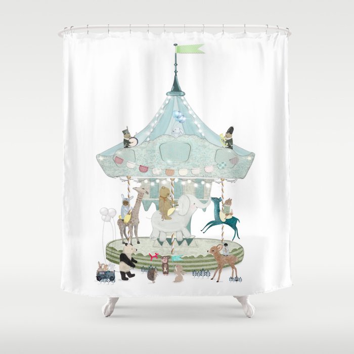 little carousel Shower Curtain Gallery Image 1