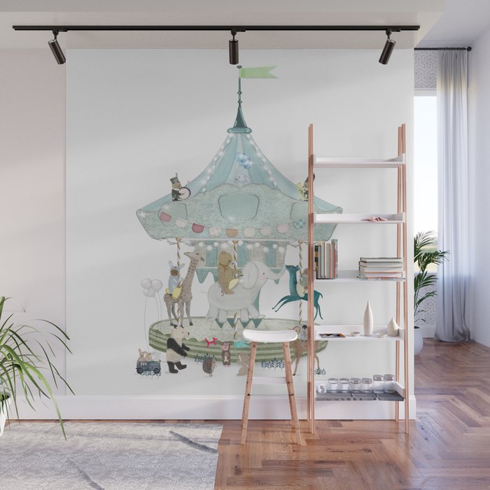 little carousel Wall Mural Gallery Image 1