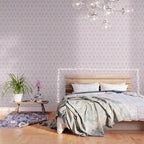 Vintage blush pink white bow floral polka dots Wallpaper Gallery Image 3