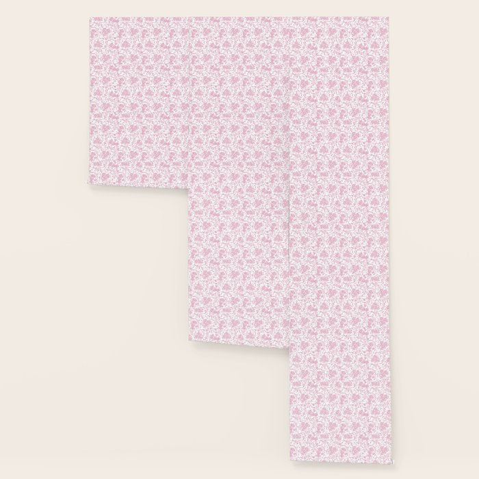 Vintage blush pink white bow floral polka dots Wallpaper Gallery Image 3