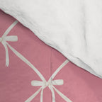 Bows & Ribbons Pattern LI 90s Bubblegum Pink Comforter Gallery Image 4