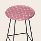Bows & Ribbons Pattern LI 90s Bubblegum Pink Stool Gallery Image 2