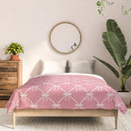 Bows & Ribbons Pattern LI 90s Bubblegum Pink Comforter Gallery Image 3