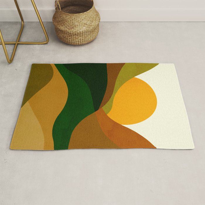 Abstraction_NEW_SUN_LANDSCAPE_SPRING_Minimalism_001B Rug Gallery Image 1