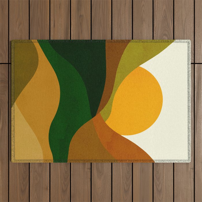 Abstraction_NEW_SUN_LANDSCAPE_SPRING_Minimalism_001B Outdoor Rug Gallery Image 1