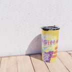 Sagittarius Cares in Sunshine Yellow | Zodiac Series  Travel Mug Gallery Image 4