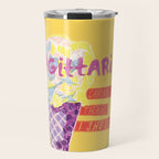 Sagittarius Cares in Sunshine Yellow | Zodiac Series  Travel Mug Gallery Image 1