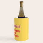 Sagittarius Cares in Sunshine Yellow | Zodiac Series  Wine Chiller Gallery Image 3