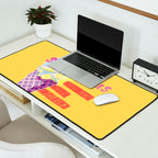 Sagittarius Cares in Sunshine Yellow | Zodiac Series  Desk Mat Gallery Image 2
