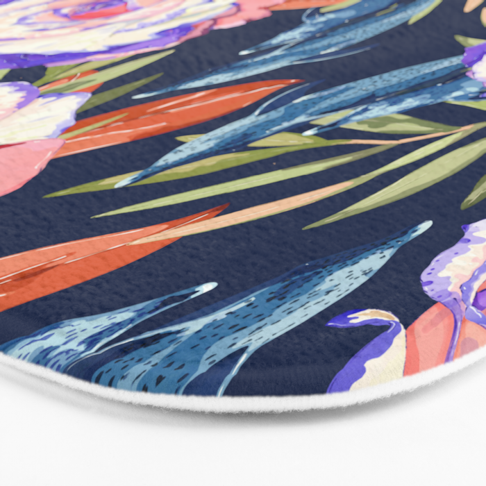 Dark landscape dolphins in the roses Bath Mat Gallery Image 3