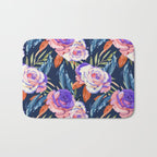 Dark landscape dolphins in the roses Bath Mat Gallery Image 1