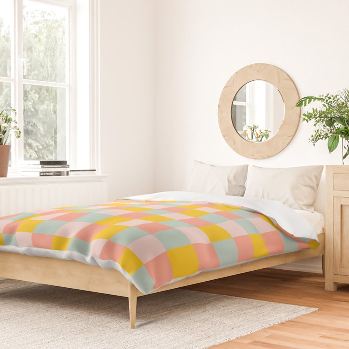 Retro Funky Checks Duvet Cover Gallery Image 2