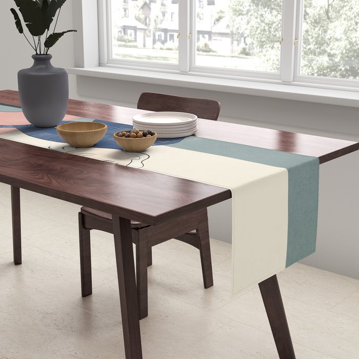 Serene Blue Table Runner Gallery Image 2