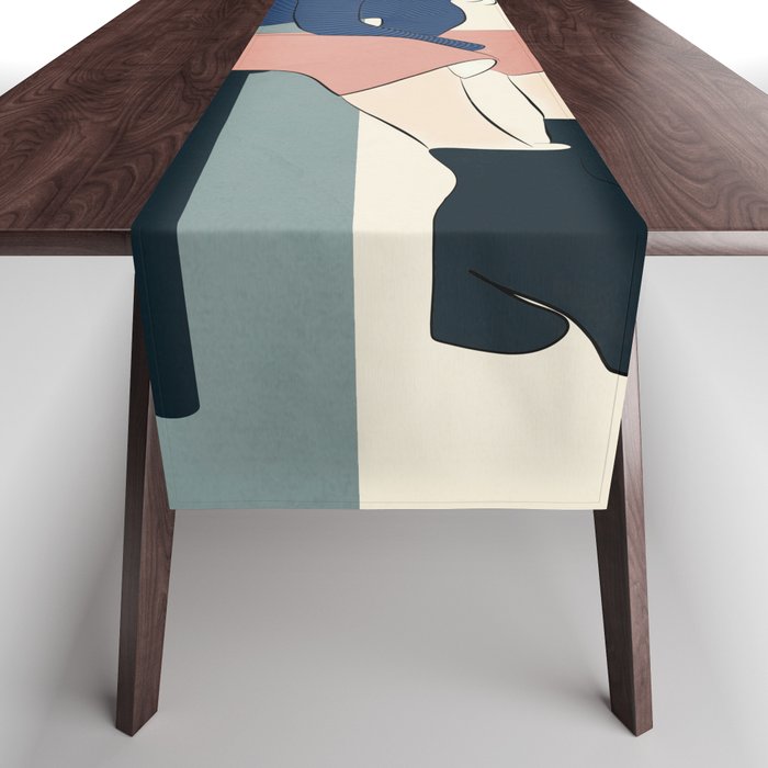 Serene Blue Table Runner Gallery Image 1