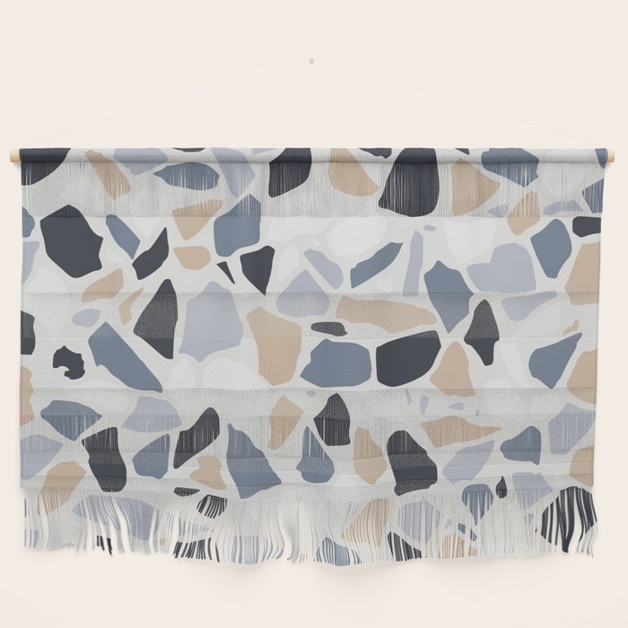 Terrazzo Mosaic Pattern, Gray and Neutral Wall Hanging Gallery Image 1