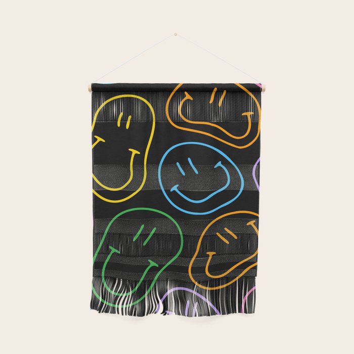 Colorful happy smiling face cartoon pattern Wall Hanging Gallery Image 1
