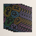 Colorful happy smiling face cartoon pattern Wrapping Paper Gallery Image 3