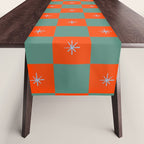 Grid Christmas snowflakes Table Runner Gallery Image 1