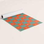 Grid Christmas snowflakes Yoga Mat Gallery Image 2