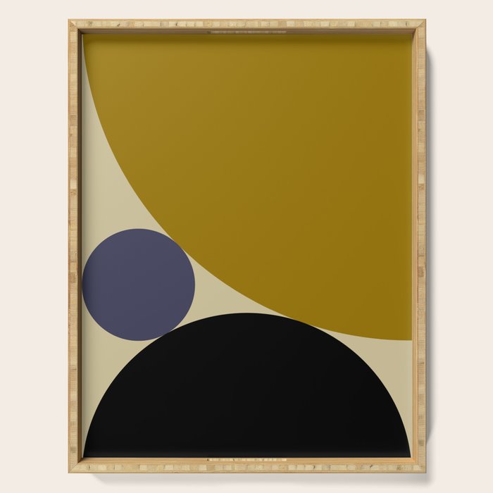 Circular Abstract IX Serving Tray Gallery Image 1