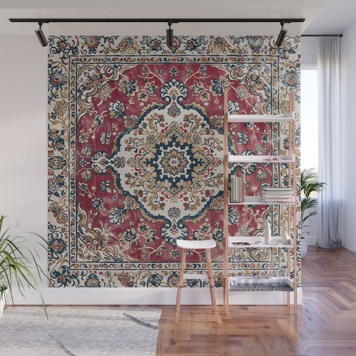 Casbah Crimson Crest Wall Mural Gallery Image 1