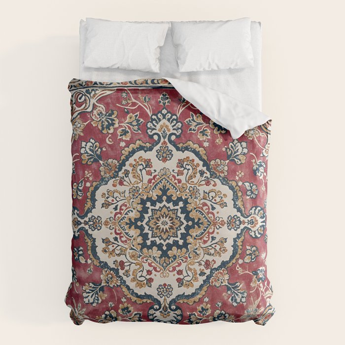 Casbah Crimson Crest Duvet Cover Gallery Image 6