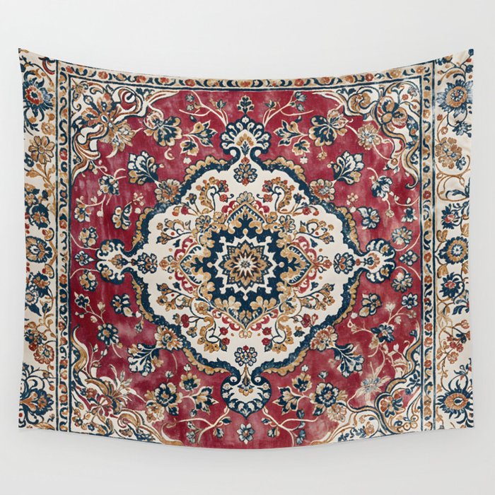 Casbah Crimson Crest Wall Tapestry Gallery Image 4