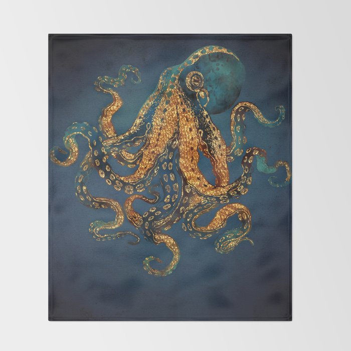 Underwater Dream IV Throw Blanket Gallery Image 2