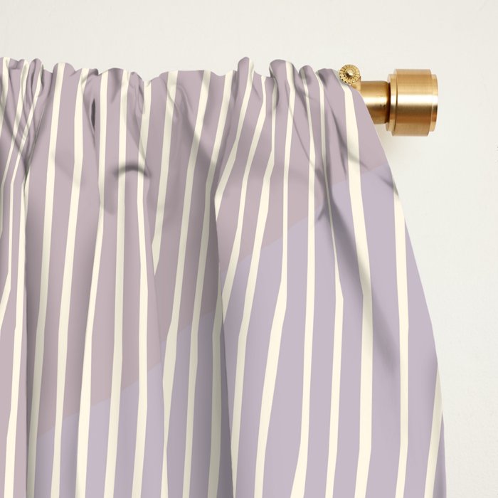 Cecilia Shapes I - Neutral Yellow and Purple Window Curtain Gallery Image 2